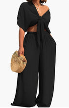 Load image into Gallery viewer, Two Piece Wide Pants Set

