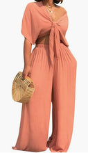 Load image into Gallery viewer, Two Piece Wide Pants Set

