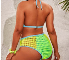 Load image into Gallery viewer, Neon Fisnet Bikini
