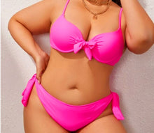 Load image into Gallery viewer, Neon Pink Underwired Bikini
