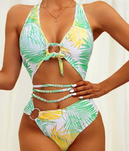 Load image into Gallery viewer, Tropical Front Knot One Piece
