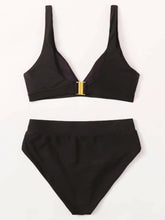 Load image into Gallery viewer, Black High Waisted Bikini

