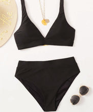 Load image into Gallery viewer, Black High Waisted Bikini
